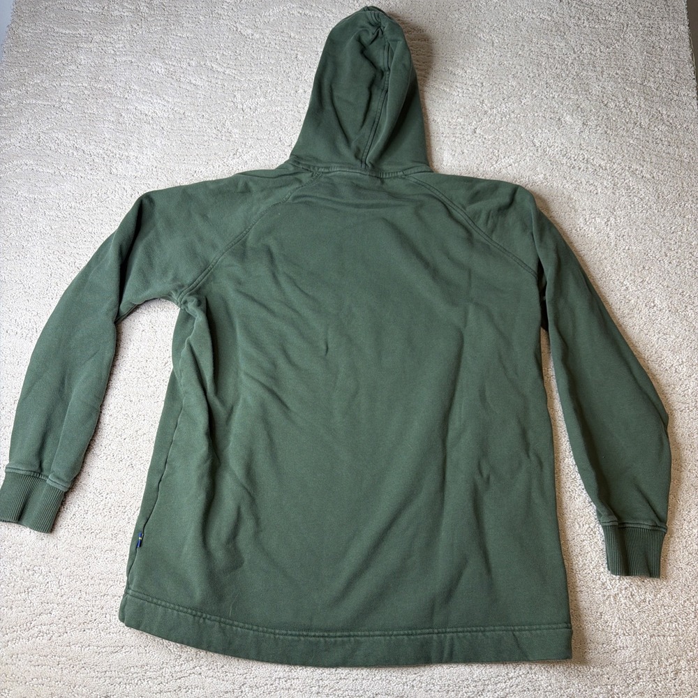 Women's Fjall Raven Small Green Pullover Hoodie Basic - Picture 7 of 7